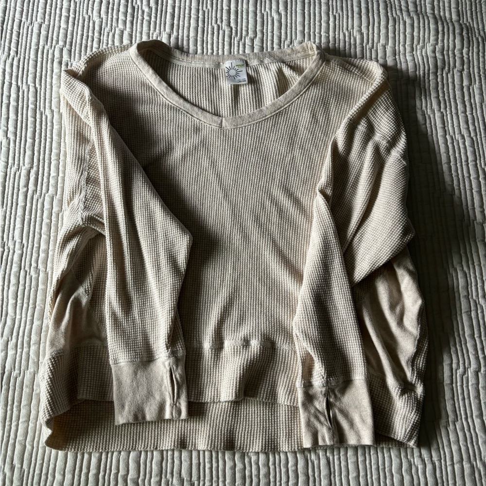 NWOT Waffle Knit Long Sleeve